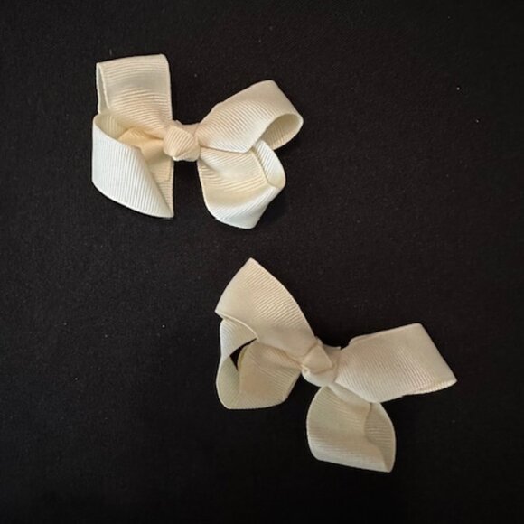 Hand Crafted Other - SET of 3" Ivory Boutique Bows 7316 Handmade NWT Boutique